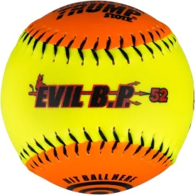 1 Dozen Evil Bp 12" Softballs - 52cor/.300 Compression AK Evil BP52 12 Balls