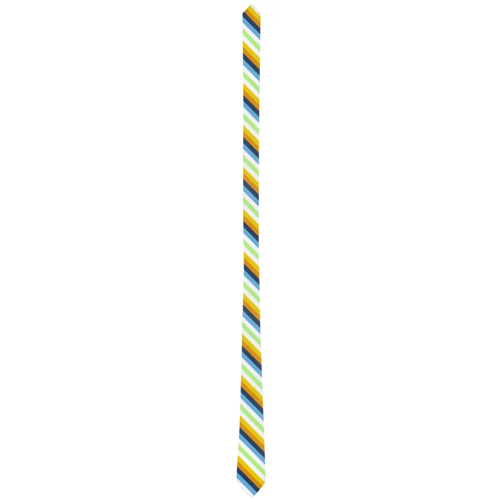 Aroace Agender - V1 Striped Pride Patterned Neck Ties