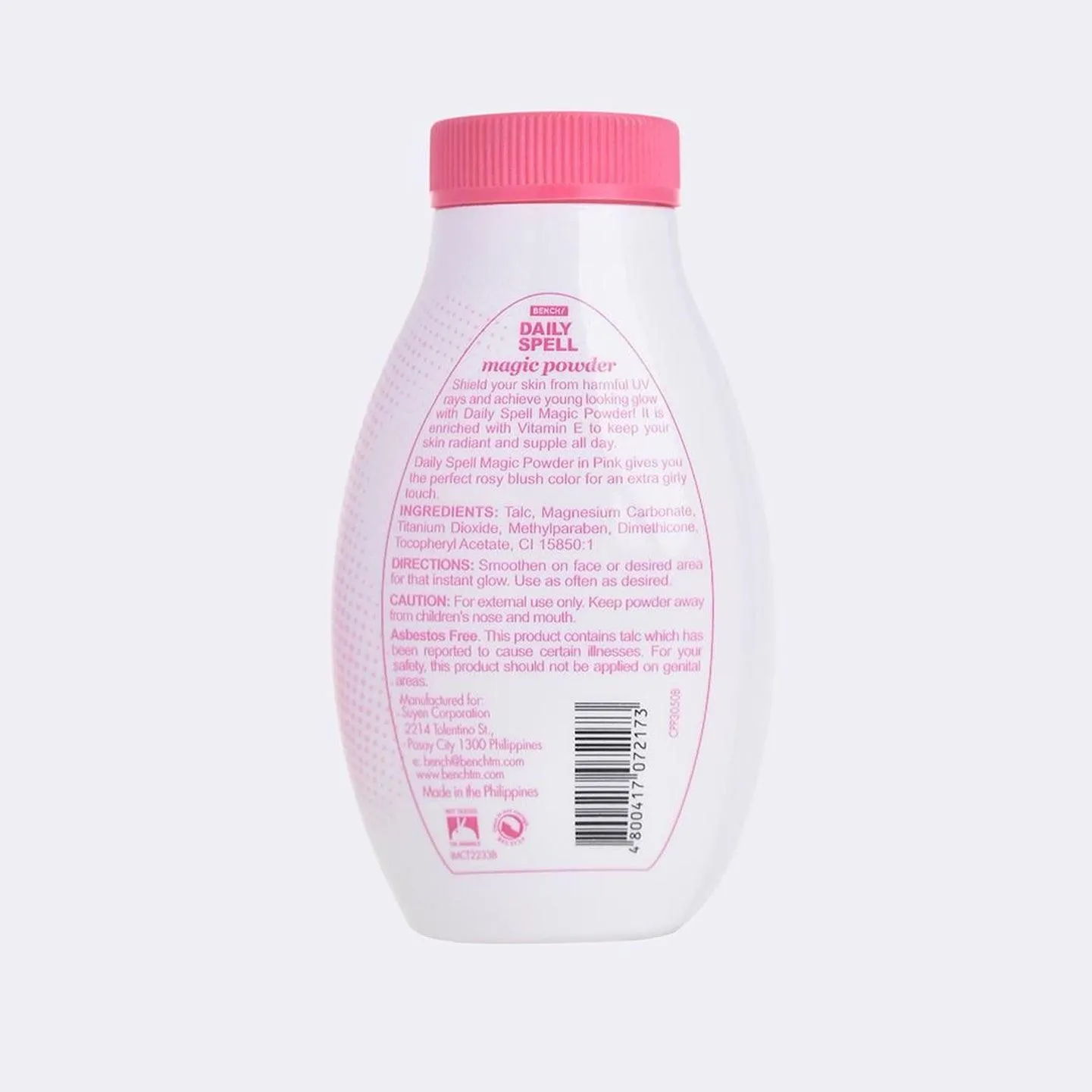 Bench Daily Spell UV Sunscreen   Vit E Magic Powder Pink - 50g