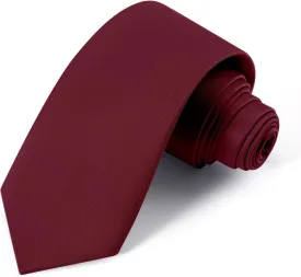 Black Ties For Men Solid Pure Color Formal Neckties 3.15" (8CM) Men's Tie for Business and Wedding with Gift Box