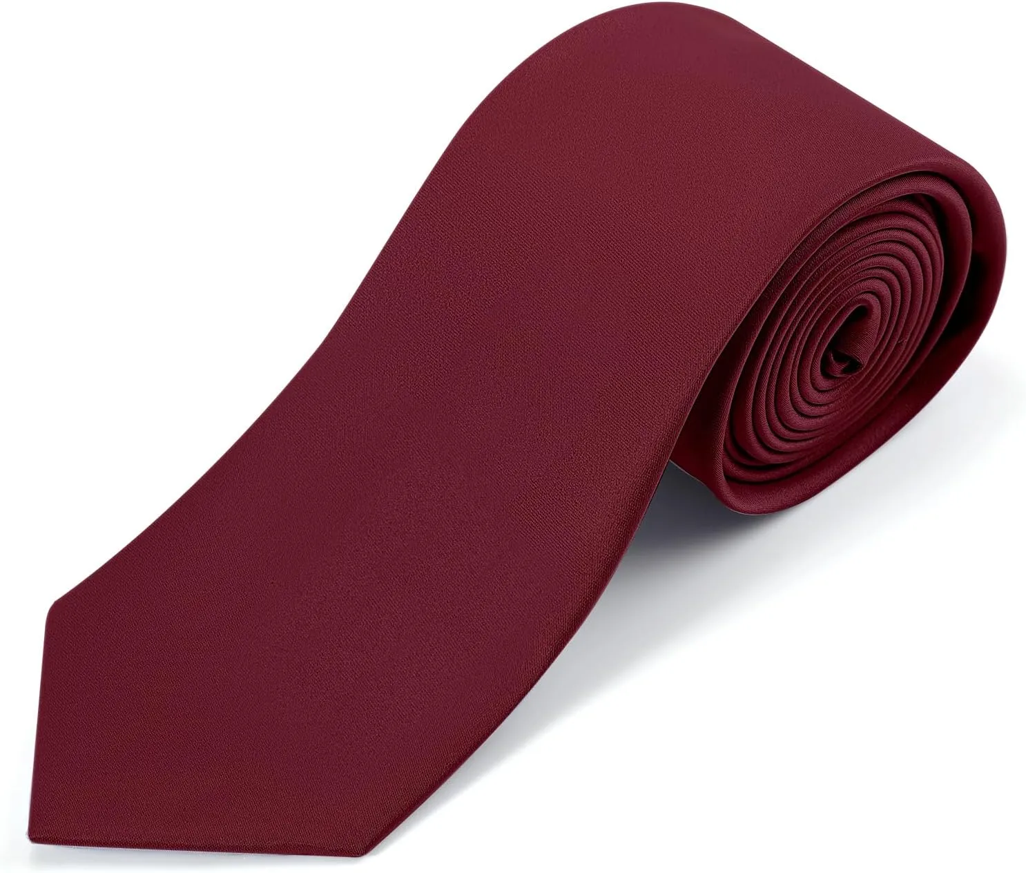 Black Ties For Men Solid Pure Color Formal Neckties 3.15" (8CM) Men's Tie for Business and Wedding with Gift Box