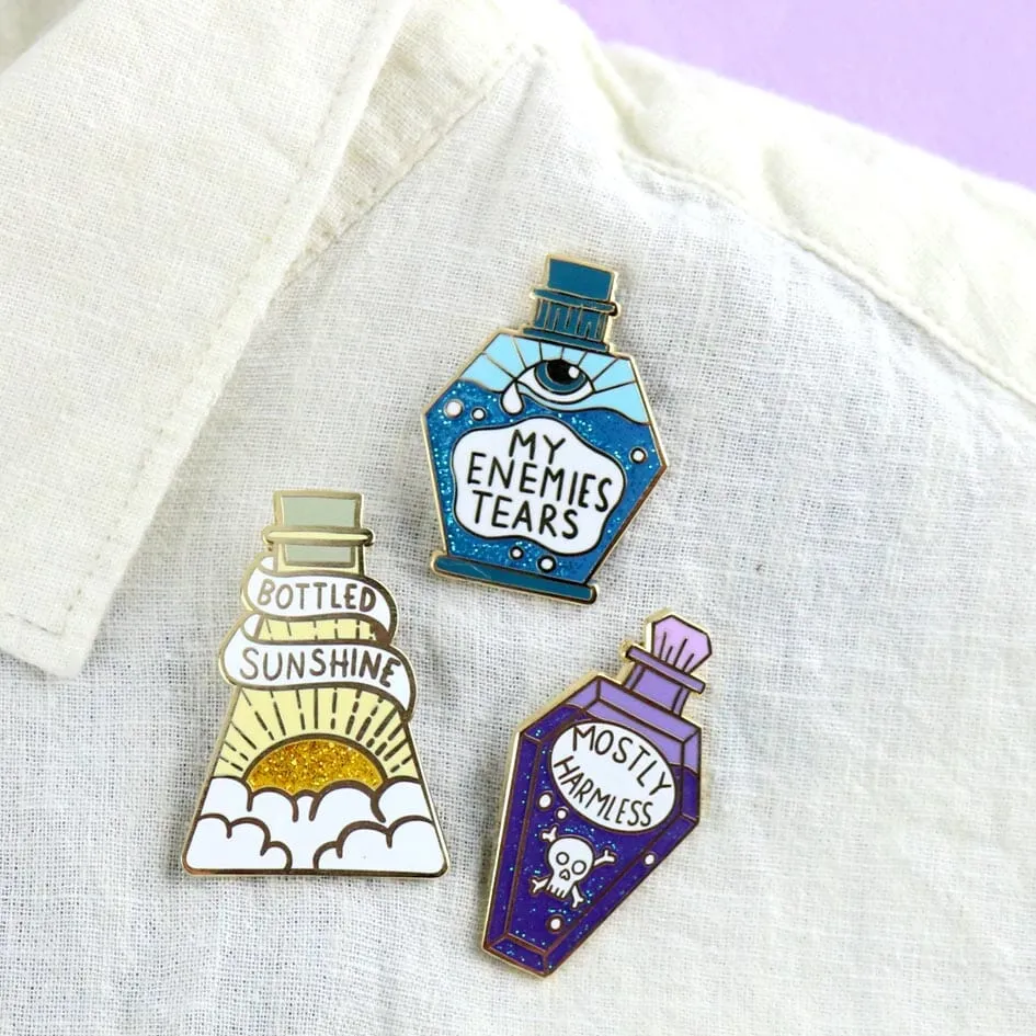 Bottled Sunshine Lapel Pin
