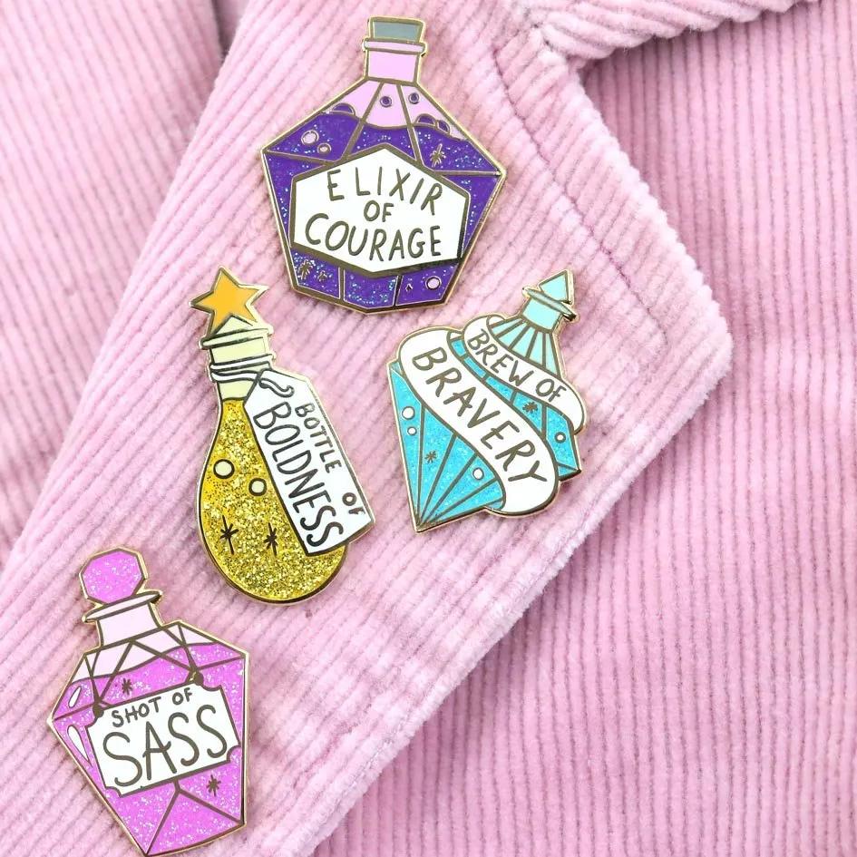 Brew Of Bravery Lapel Pin