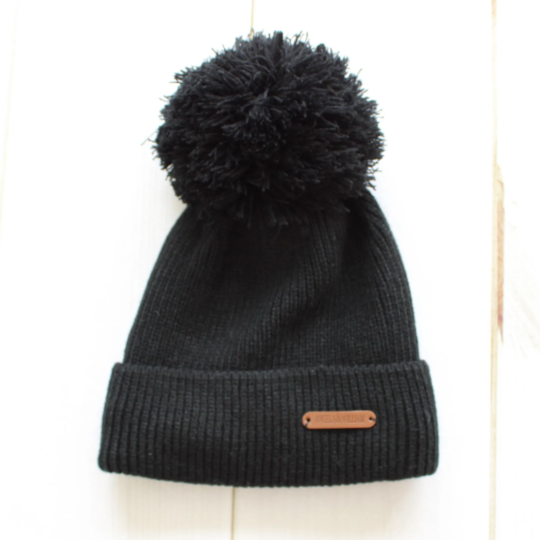 Cable Knit Pom Beanie