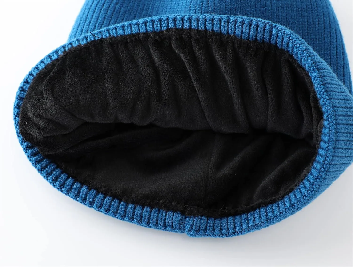 Connectyle Kids Beanie Hat Warm Winter Hats for Boys Girls Fleece Lined Knit Cap