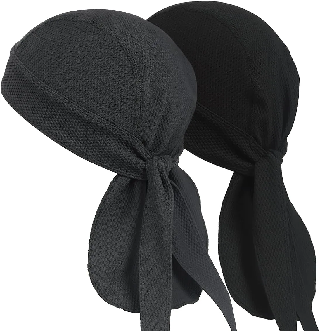 Cooling Helmet Liner Do Rag Skull Cap for Men Sweat Cycling Beanie - Pirate Bandana 2Pcs