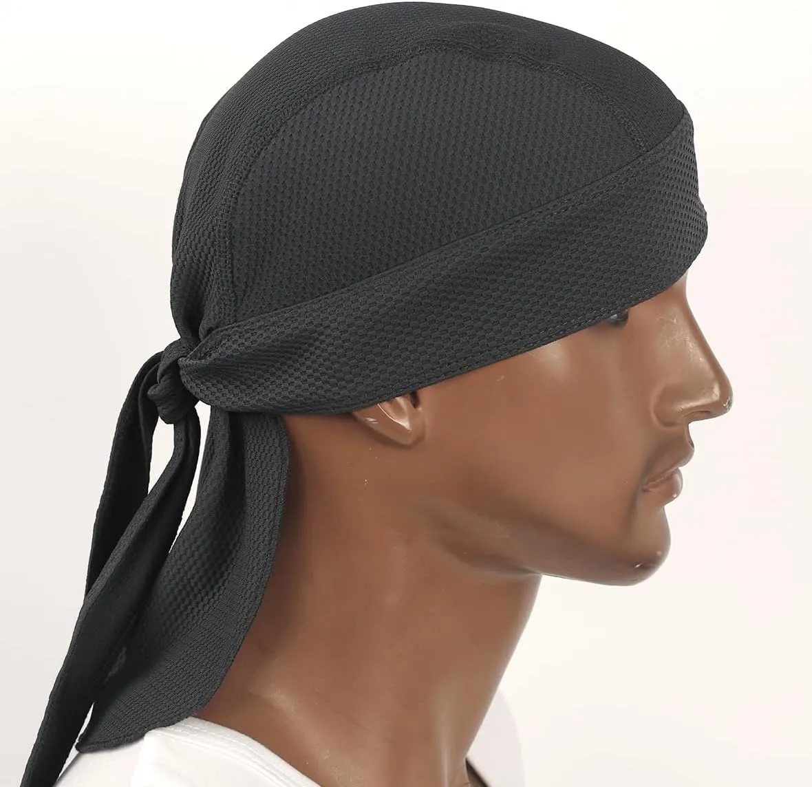 Cooling Helmet Liner Do Rag Skull Cap for Men Sweat Cycling Beanie - Pirate Bandana 2Pcs