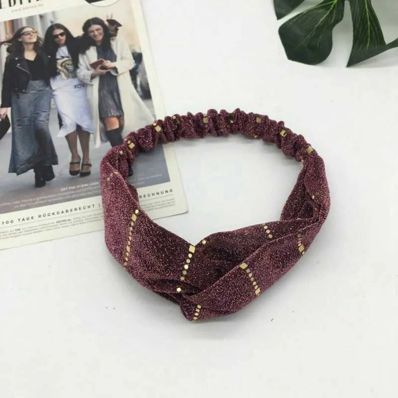 Cotton Women Headband Turban Solid Color Girls Knot Hairband Hair Accessories Twisted Ladies Makeup Elastic Hair Bands Headwrap