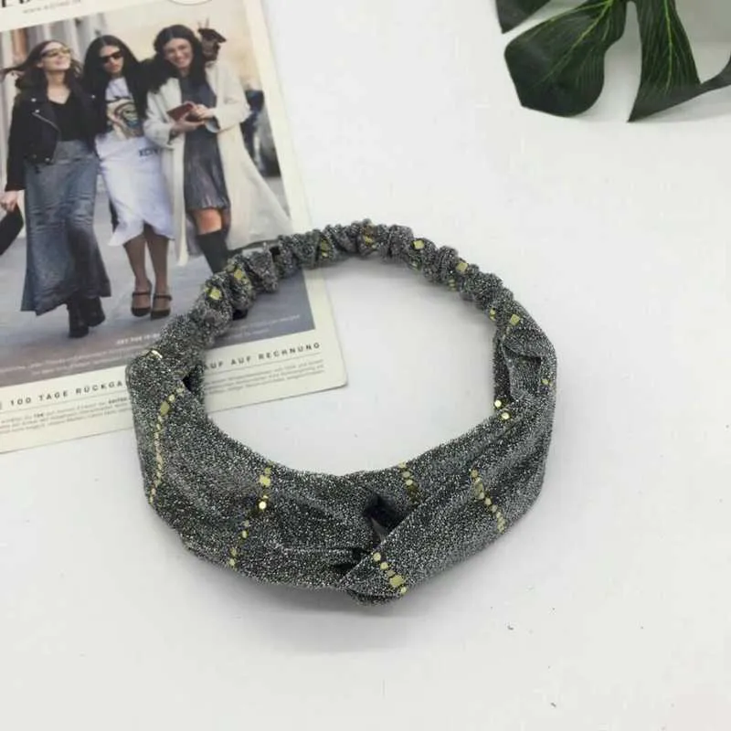 Cotton Women Headband Turban Solid Color Girls Knot Hairband Hair Accessories Twisted Ladies Makeup Elastic Hair Bands Headwrap
