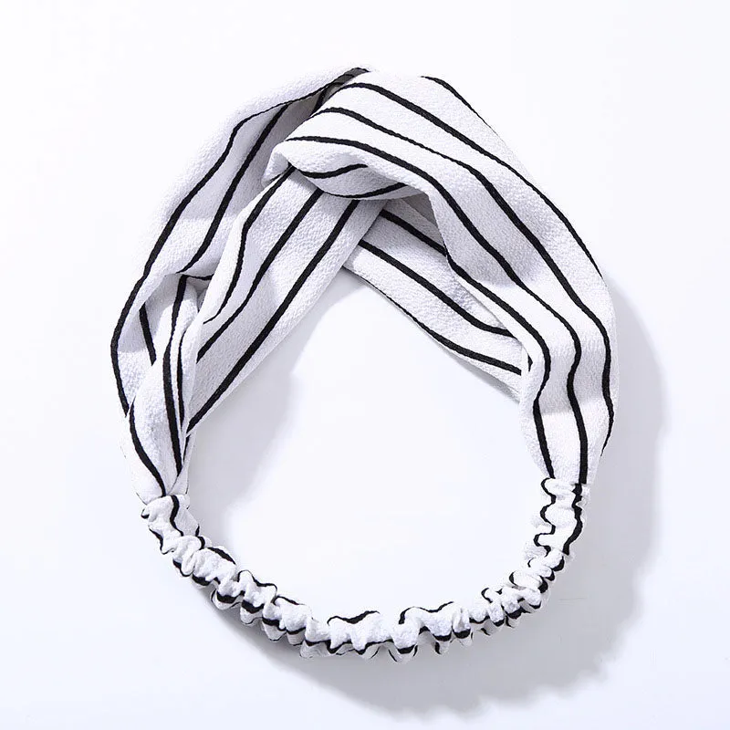 Cotton Women Headband Turban Solid Color Girls Knot Hairband Hair Accessories Twisted Ladies Makeup Elastic Hair Bands Headwrap