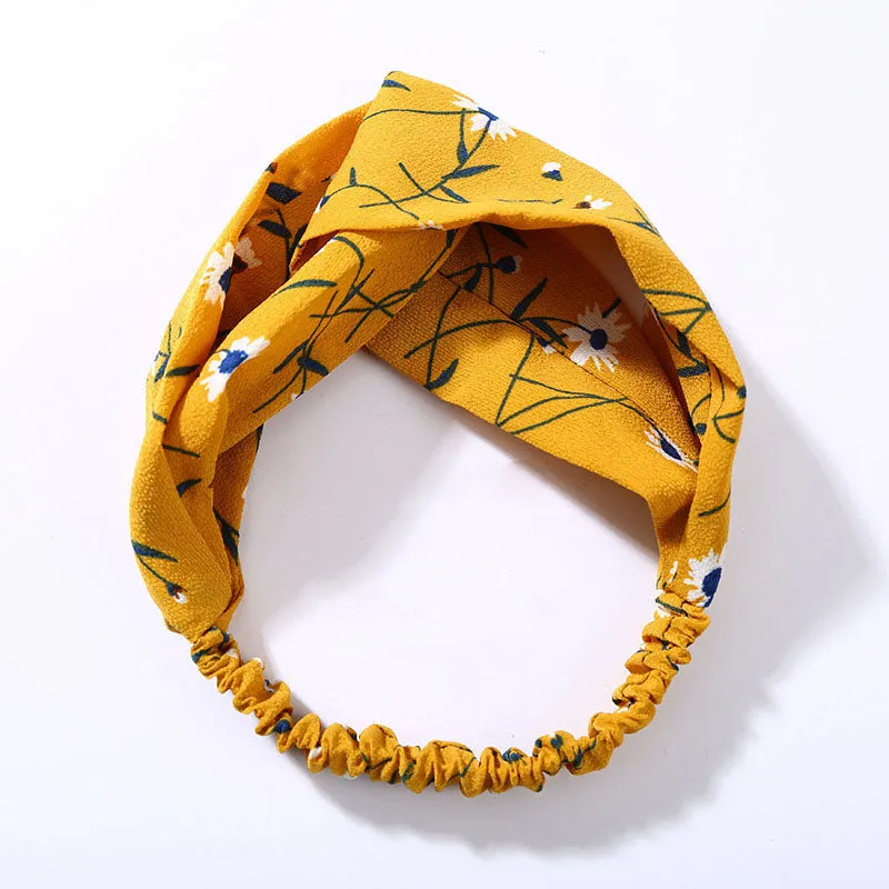 Cotton Women Headband Turban Solid Color Girls Knot Hairband Hair Accessories Twisted Ladies Makeup Elastic Hair Bands Headwrap