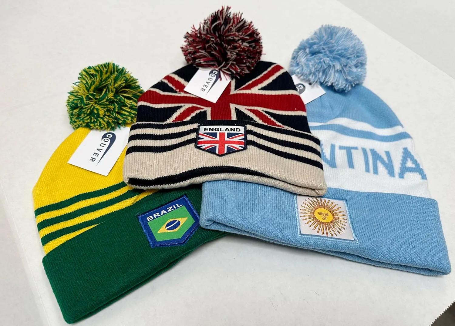 COUVER Soccer Team Country Beanie Pom Pom Beanie