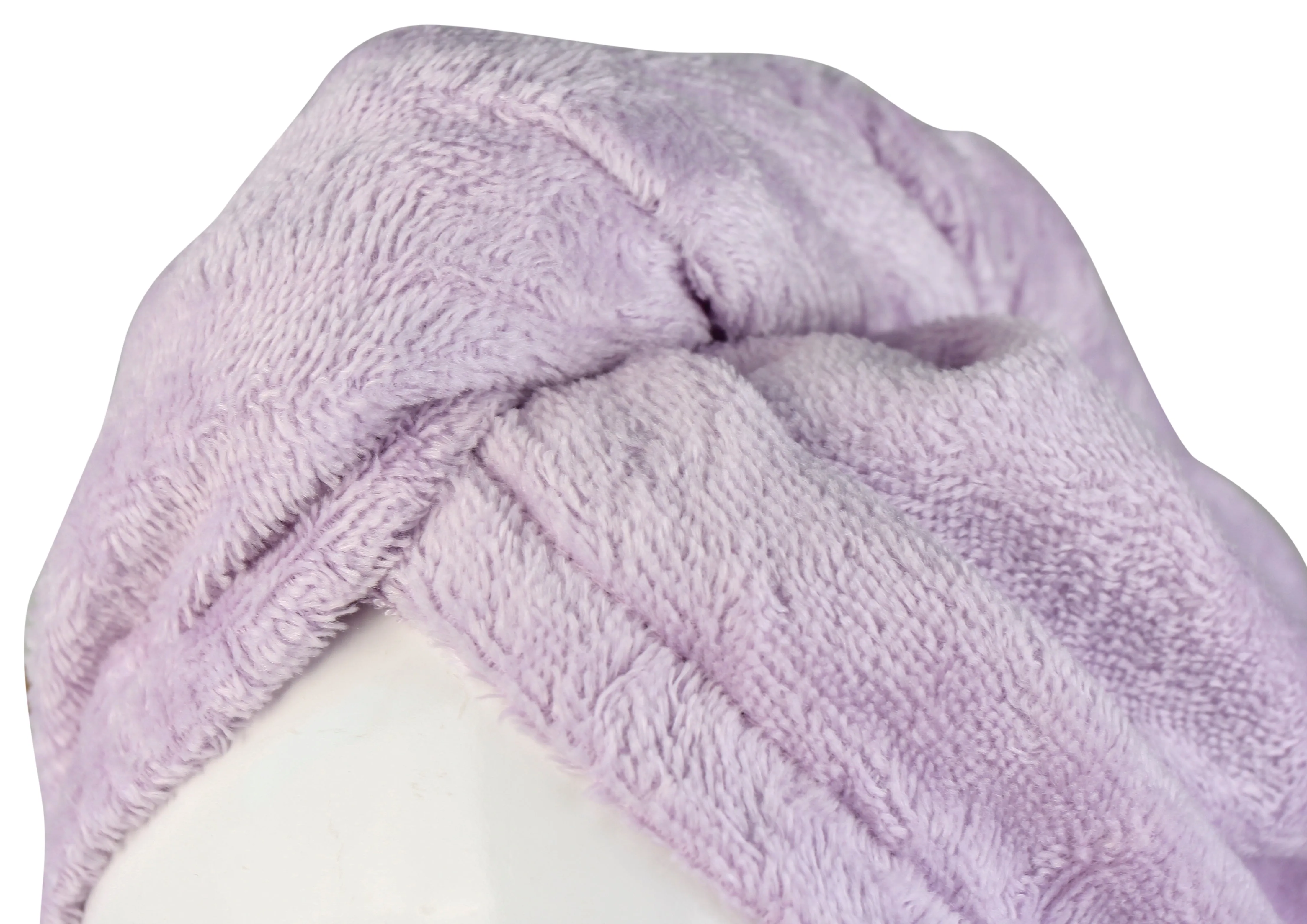 Extra Plush Bath Wrap   Hair Turban Set - Mulberry