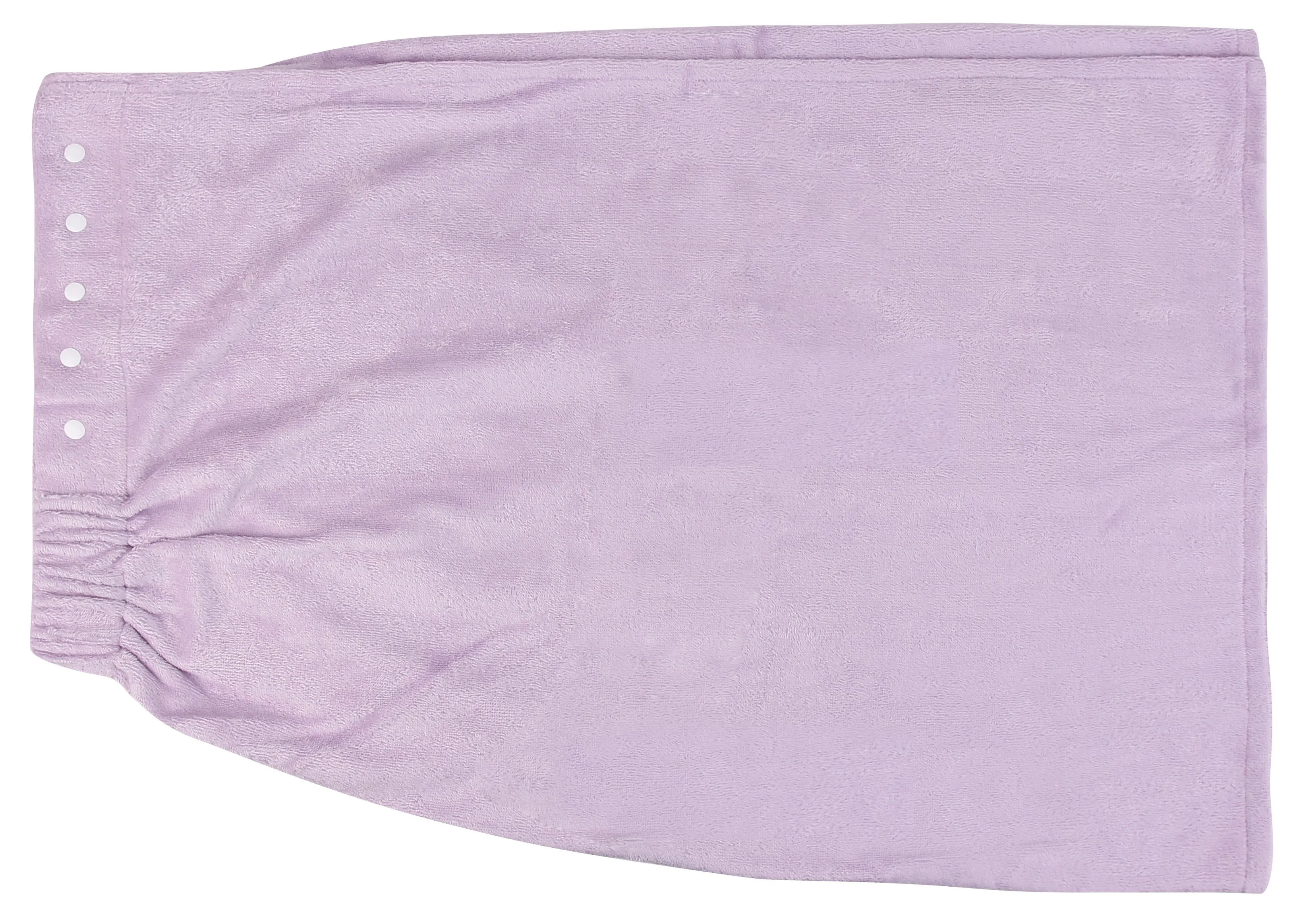 Extra Plush Bath Wrap   Hair Turban Set - Mulberry