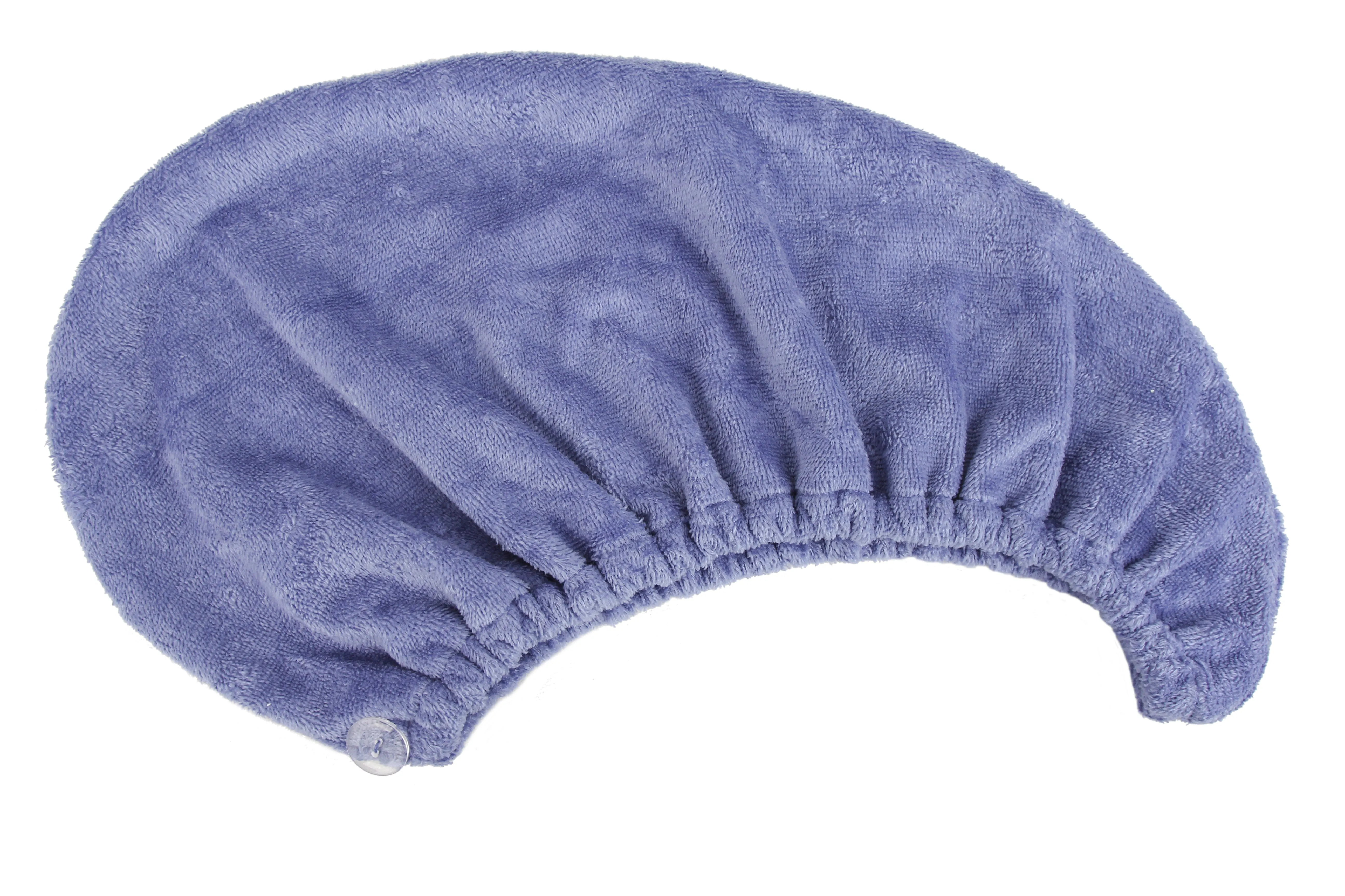 Extra Plush Bath Wrap   Hair Turban Set - Periwinkle Blue
