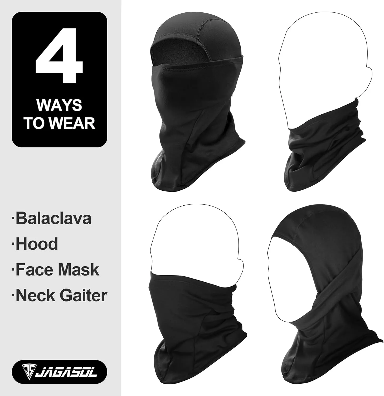 Face Mask Balaclava for Winter and Summer, Sun UV Protection Neck Gaiter, Men Shiesty Mask for Ski Motorcycle Cycling