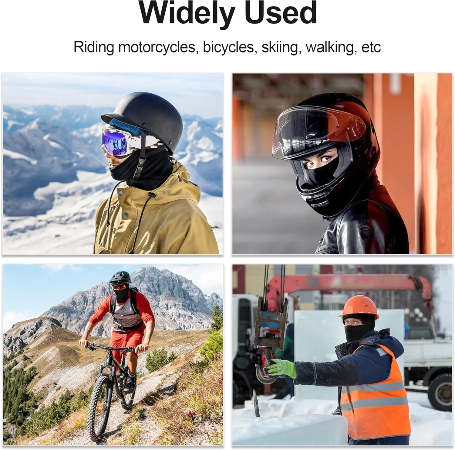 Face Mask Balaclava for Winter and Summer, Sun UV Protection Neck Gaiter, Men Shiesty Mask for Ski Motorcycle Cycling