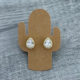 Fancy Stud Earrings with push back