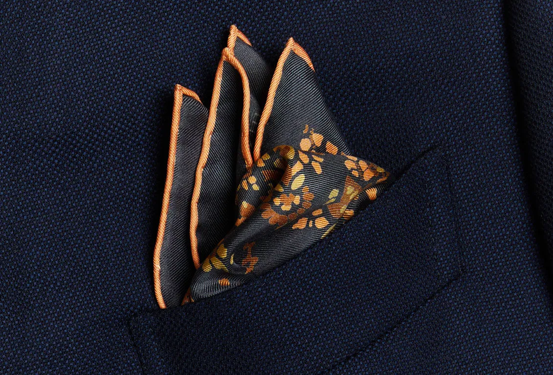 Garden in Bloom Silk Pocket Square