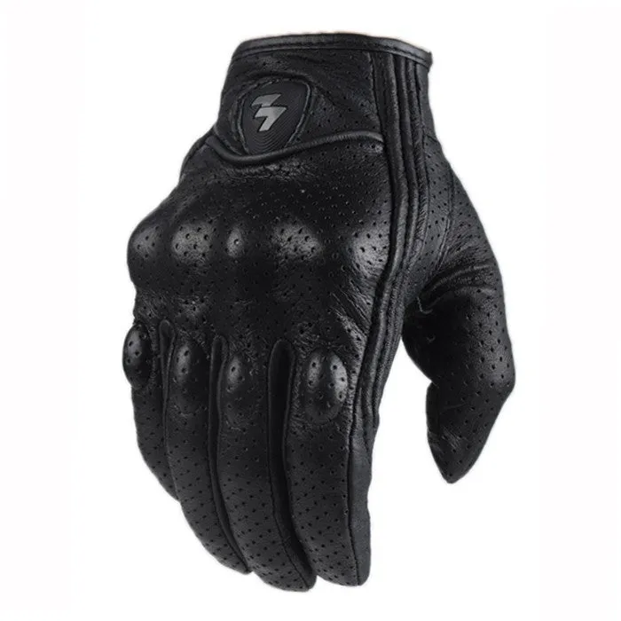 Genuine Leather Gents Motorcycle Gloves