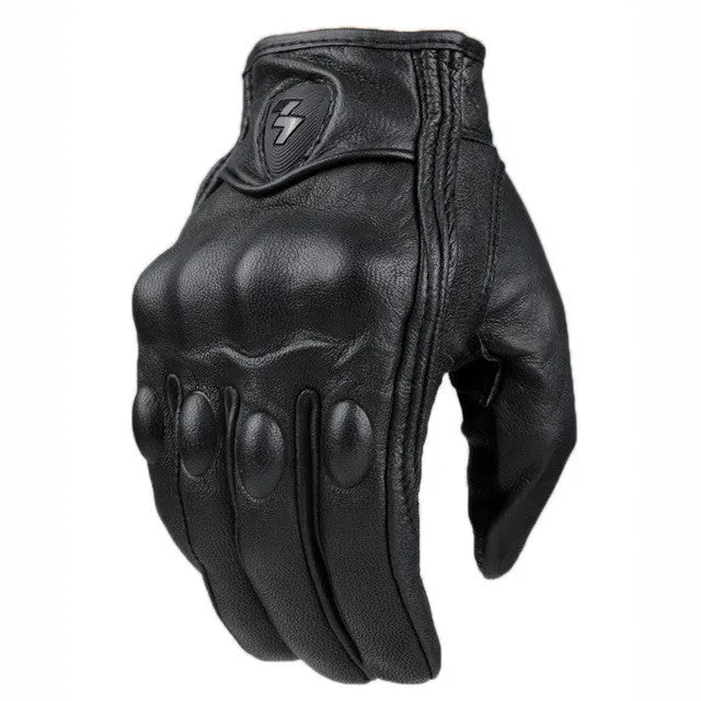 Genuine Leather Gents Motorcycle Gloves