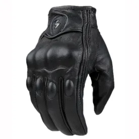 Genuine Leather Gents Motorcycle Gloves