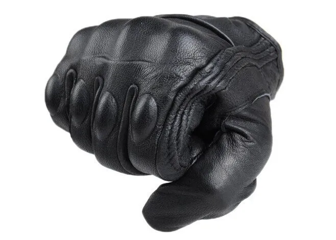 Genuine Leather Gents Motorcycle Gloves