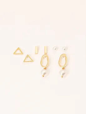 Geometric Earrings Set