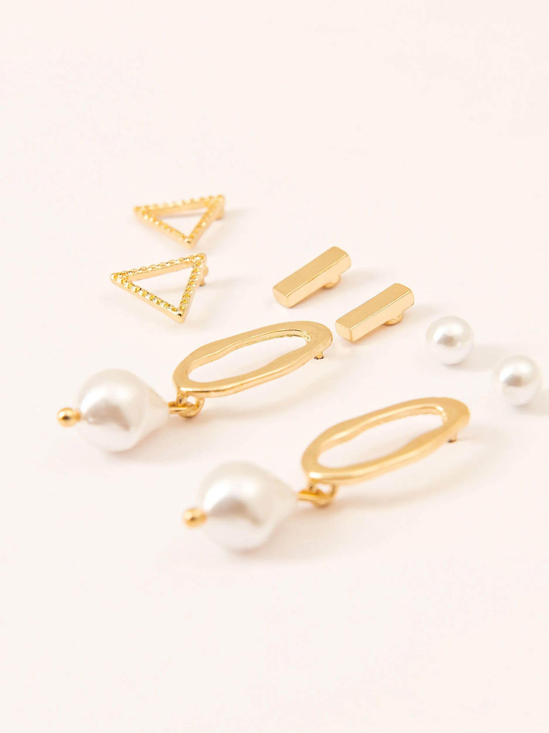 Geometric Earrings Set