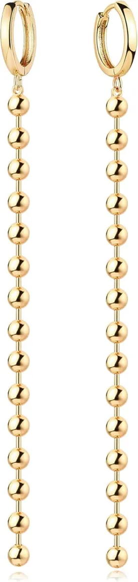 Gold Dainty Huggie Hoop Earrings 14K Gold Filled Simple Charm Evil Eye Earrings Open Drop Dangle Cross Coin Star Venice Snake Chain Hypoallergenic Tassel Earrings for Women