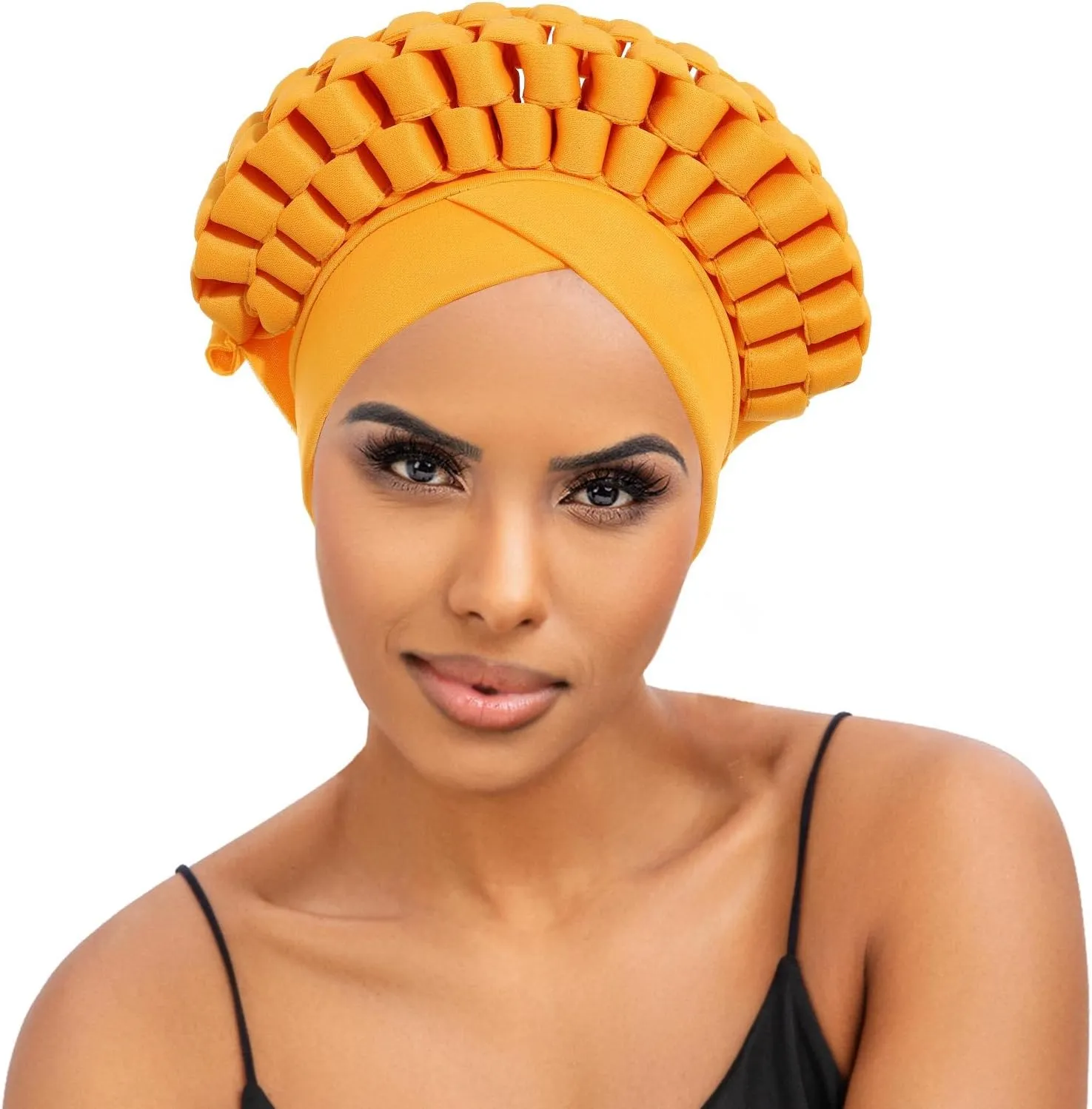 HeadWrap African Turban Rhinestone Rope Knot Sequins Bow Designs Head Turban for Women Fashions