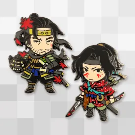 Jin and Yuna Enamel Pin Set