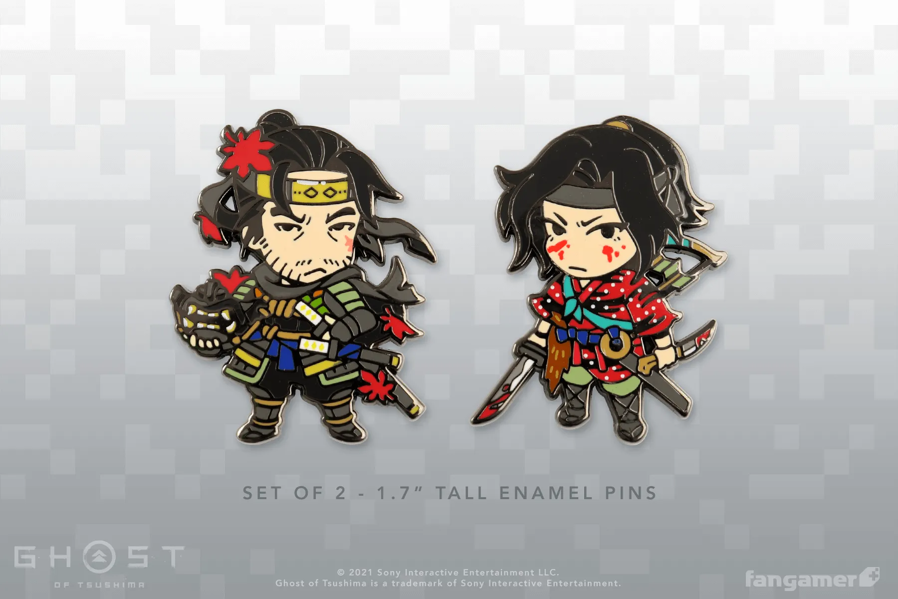 Jin and Yuna Enamel Pin Set