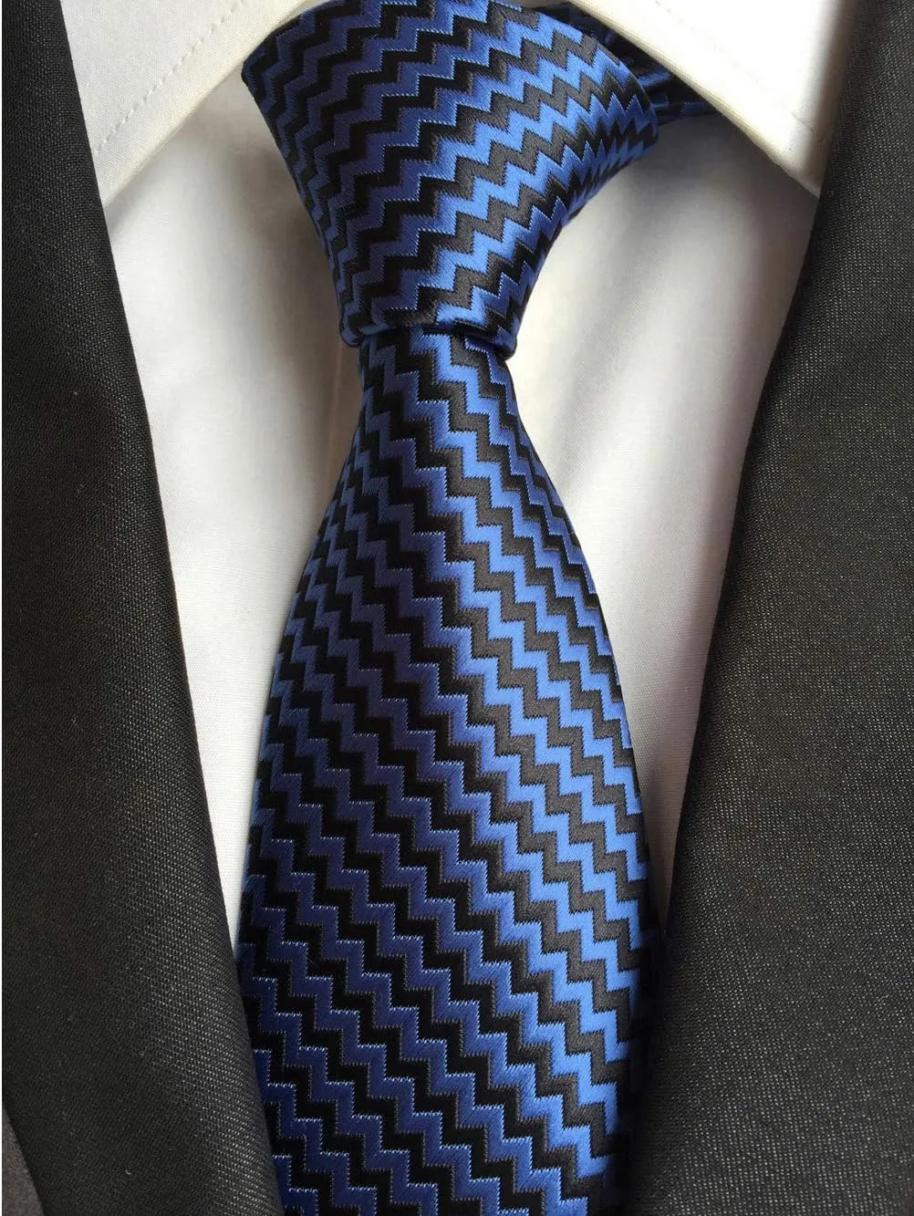 Kihatwin Men's Gingham Check Stripe Ties Pattern Business Formal Designer Neckties 3.15"