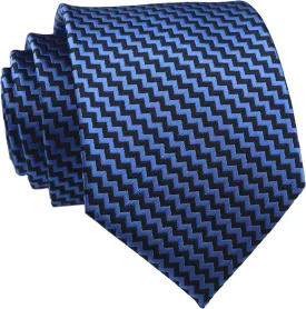 Kihatwin Men's Gingham Check Stripe Ties Pattern Business Formal Designer Neckties 3.15"