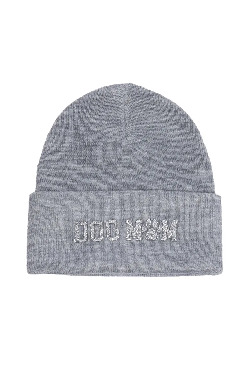 LBB3264 - Bling Dog Mom Beanie