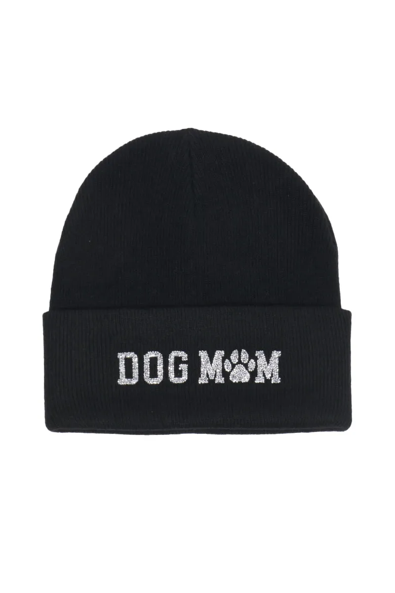 LBB3264 - Bling Dog Mom Beanie