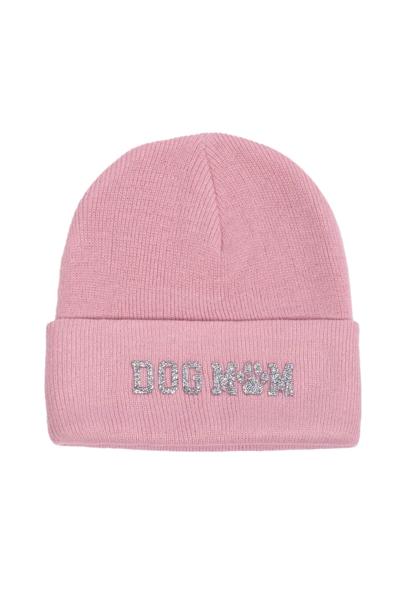 LBB3264 - Bling Dog Mom Beanie