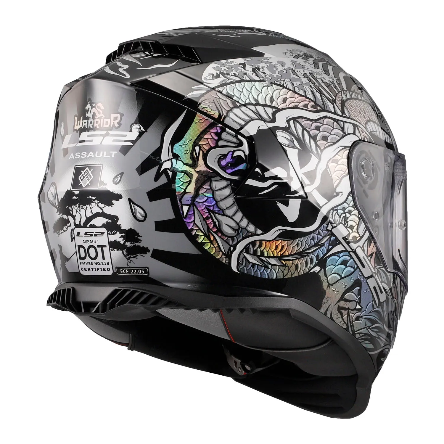 LS2 Helmets Assault Full Face Motorcycle Helmet W/ SunShield