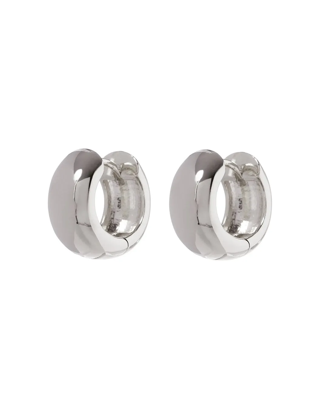 LUV AJ - Mirabella Huggies (15mm) in Silver