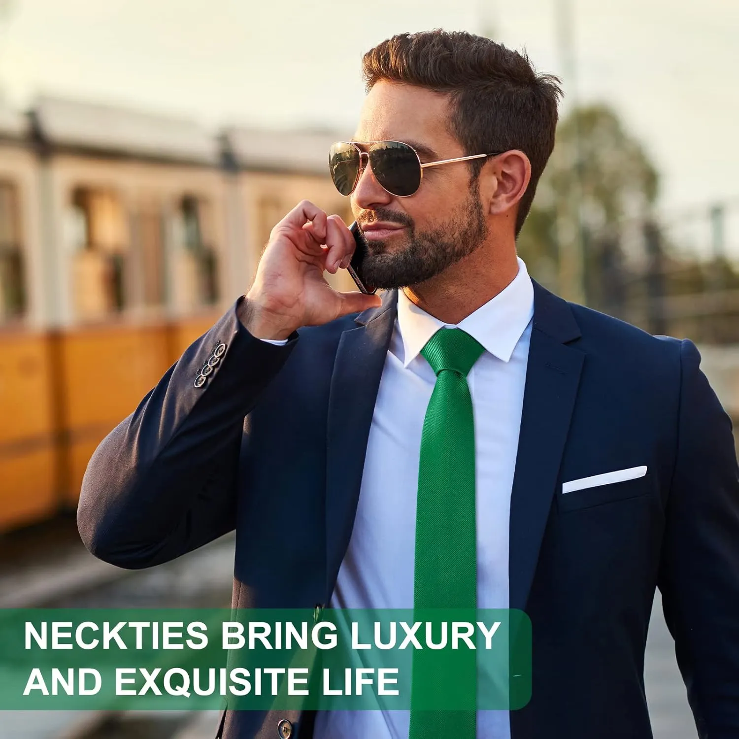 Men Ties, Classic Men's Solid Color Necktie, Premium Pure Color Skinny Necktie with Multiple Colors
