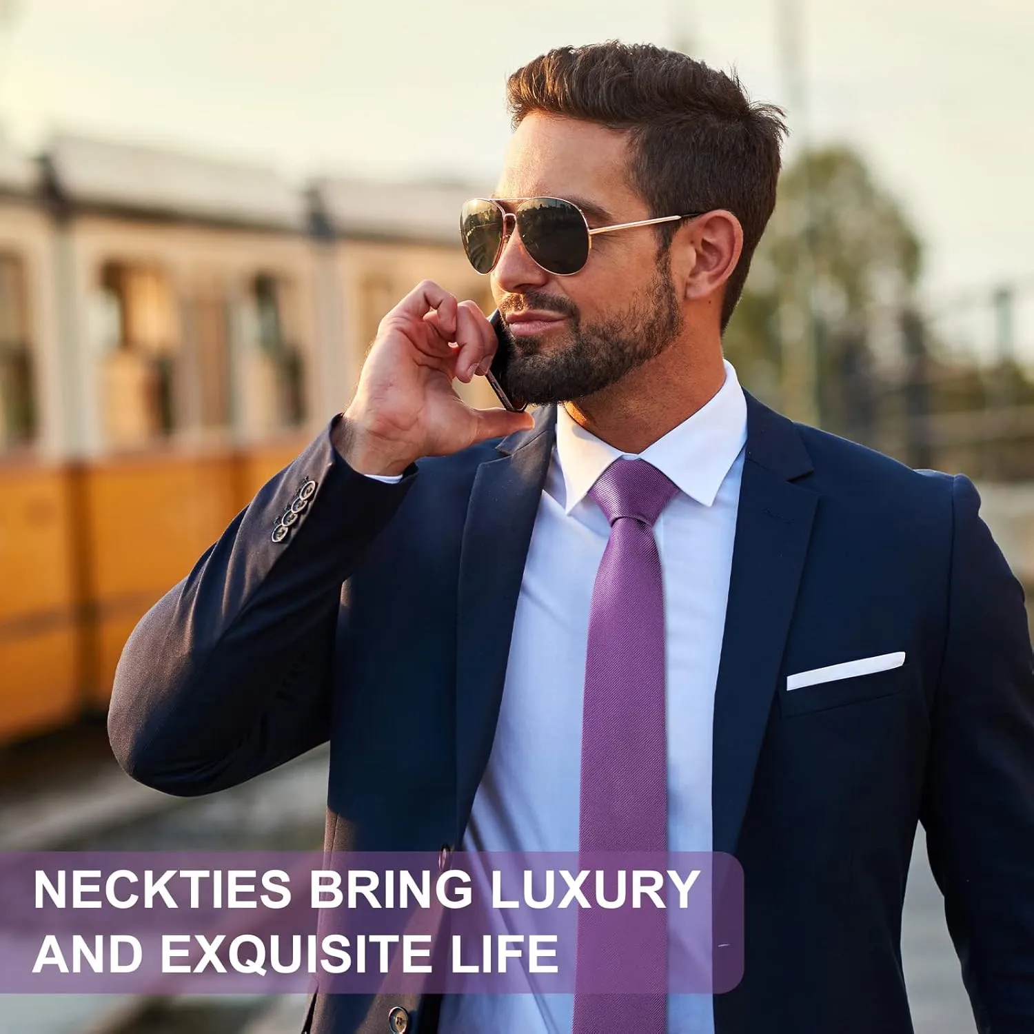 Men Ties, Classic Men's Solid Color Necktie, Premium Pure Color Skinny Necktie with Multiple Colors