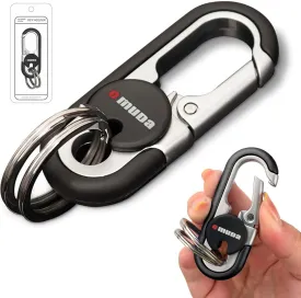 Men's Car Key Chain, Personalized Creative Stainless Steel Car Keychain for Men, Anti-Loss Heavy Duty Metal Key Ring