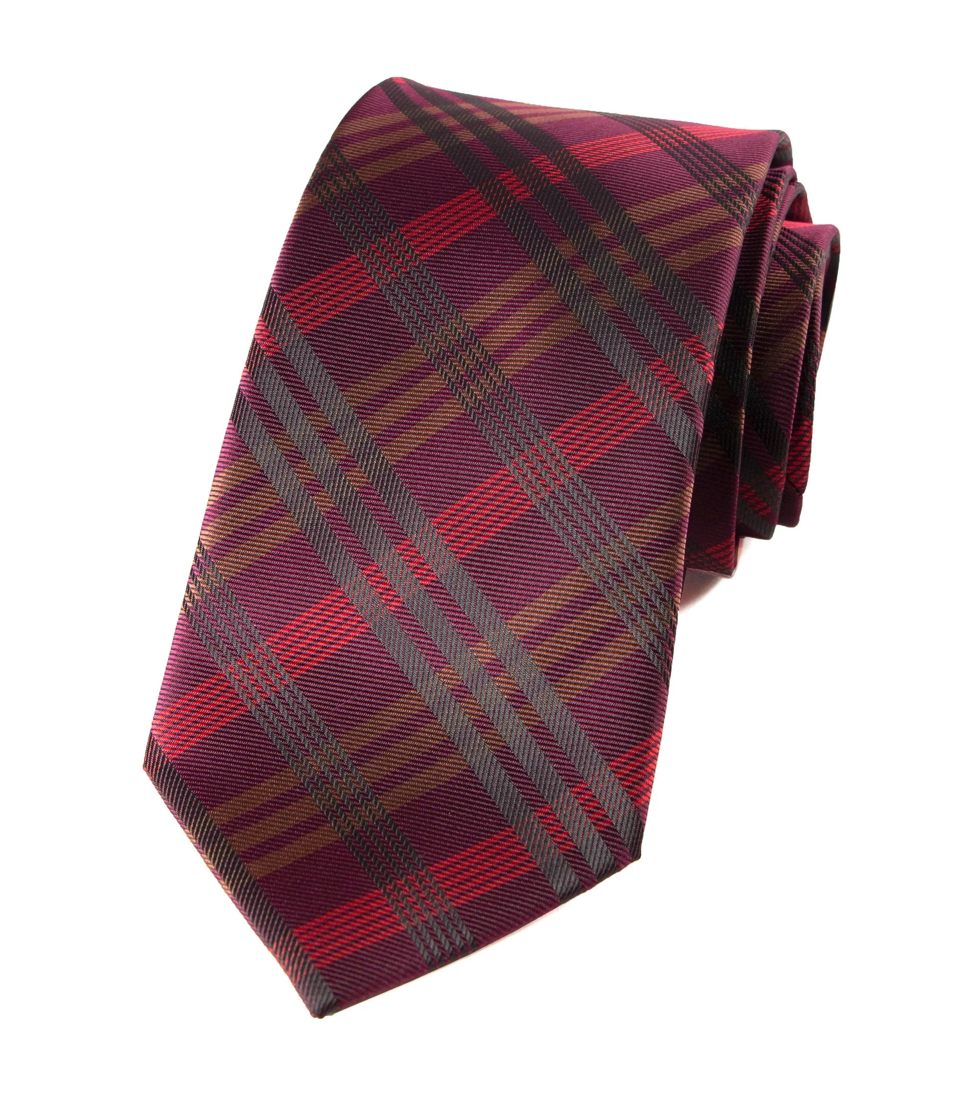 Men's Plaid Woven Necktie