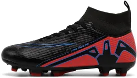 Men's Soccer Shoes High-Top Soccer Cleats Outdoor Breathable Athletic Professional Spikes Youth Boys Football Shoes Unisex Shoes Size 4.5-11