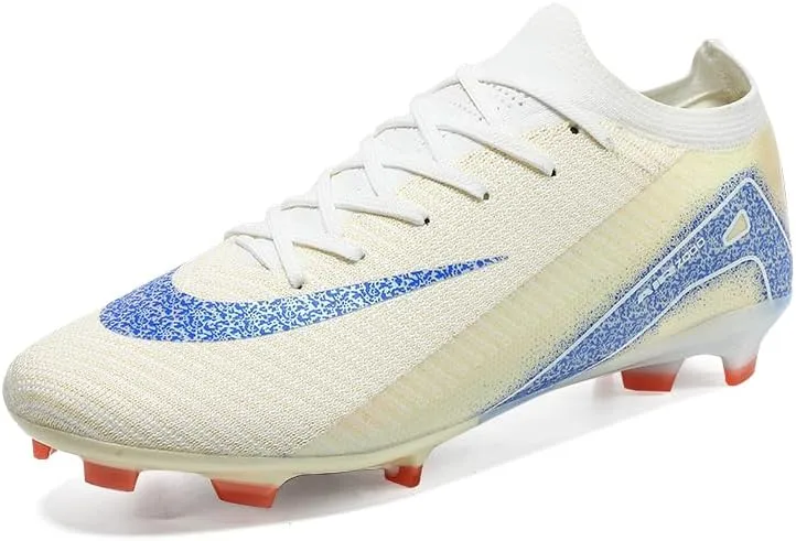 Men's Soccer Shoes High-Top Soccer Cleats Outdoor Breathable Athletic Professional Spikes Youth Boys Football Shoes Unisex Shoes Size 4.5-11