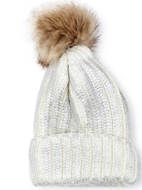 Metallic Knit Hat