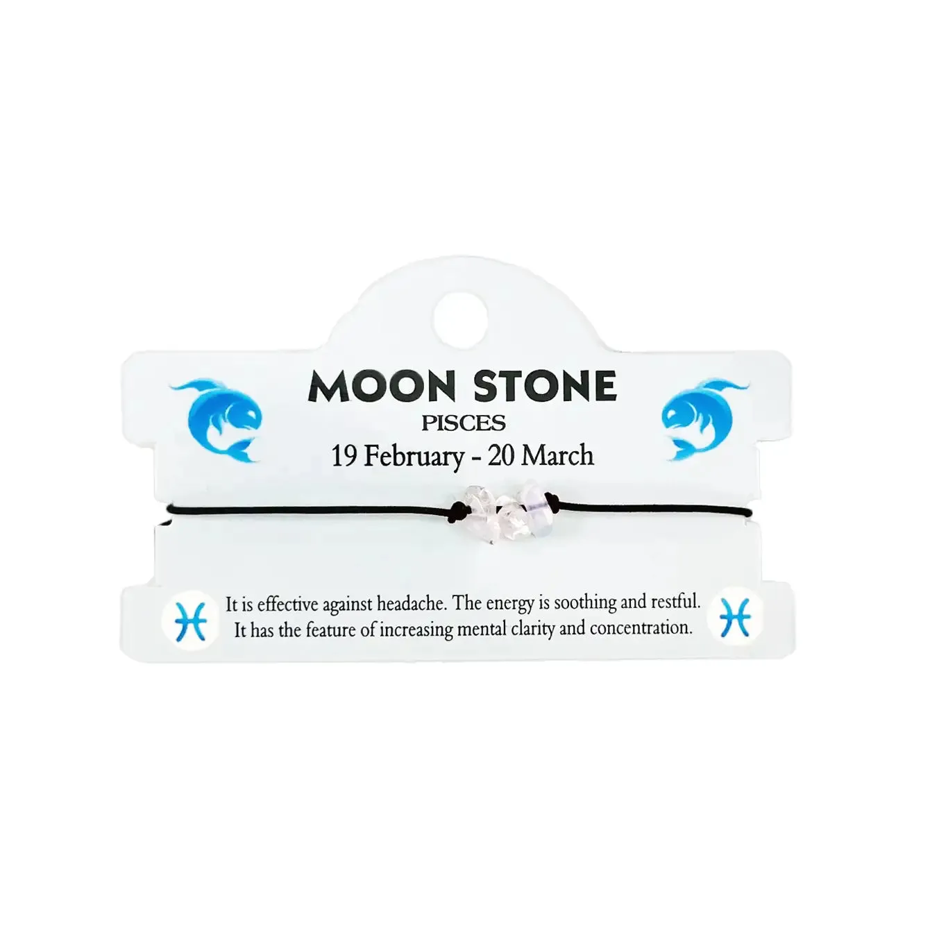 Natural Stone Zodiac Bracelet - 12 Piece Set