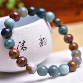 New Natural Ocean Stone Bracelet- Round Beads