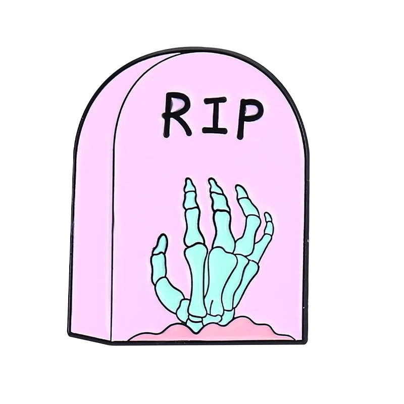 Pastel Goth Creepy Cute Enamel Pin Set